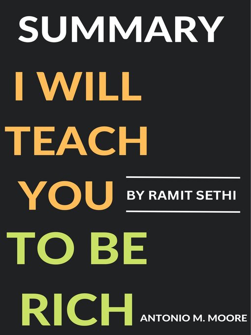 Cover image for Summary of I Will Teach You to Be Rich